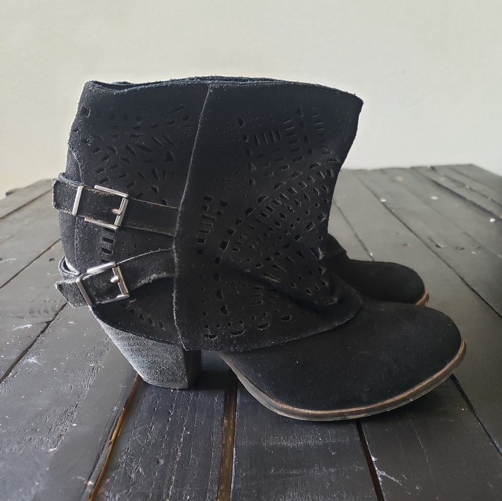 Naughty Monkey Black Love Story Booties Ankle 7